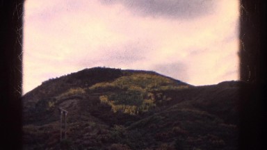 1967: mountain hilly greenery people walk watch view COLORADO