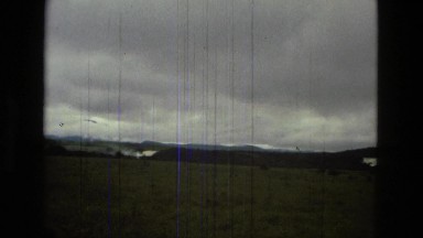 1979: wide mountainous landscape on old film BRAZIL