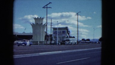 1959: Through a Suburban Area Vehicles Are Moving Fast on the Roads Arizona