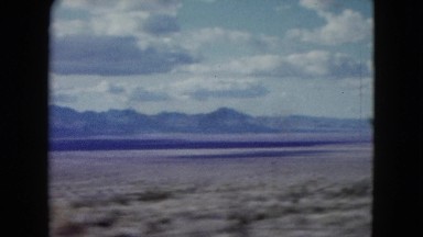 1959: a road through the mountains and a beautiful landmark ARIZONA