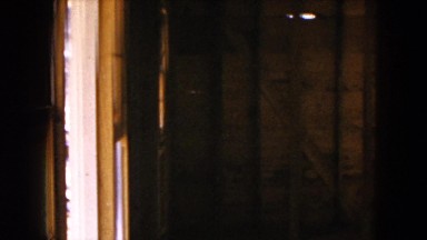 1954: inside view of a house under construction in the stud frame and insulation