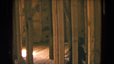1954: people walking through the interior of an unfinished house HICKSVILLE, NEW