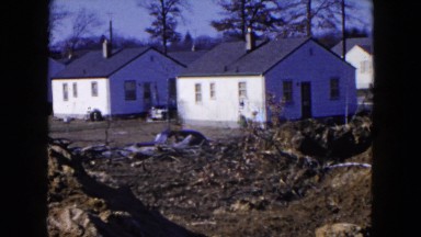 1954: early morning country side housing HICKSVILLE, NEW YORK