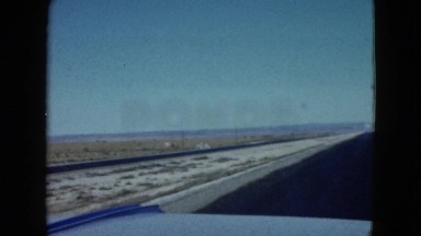 1958: driving in the desert NEVADA