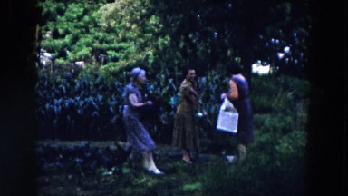 1955: three women sharing a special day with each other. HICKSVILLE, NEW YORK