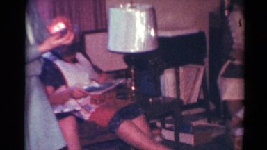 1964: children walk around home mother observing seated CALIFORNIA