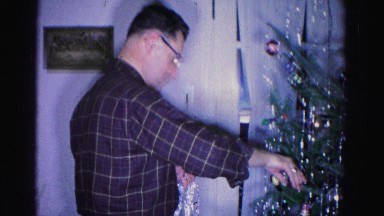 1967: decorating a christmas tree HAGERSTOWN, MARYLAND