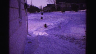 1967: a fresh snowfall in a residential area with houses. HAGERSTOWN, MARYLAND