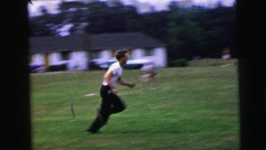 1964: playing man runs ball catch open field CAMDEN, NEW JERSEY