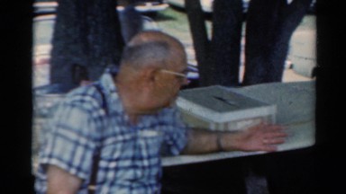 1964: two men are talking about something CALIFORNIA