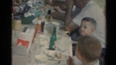 1964: a family reunion and a big supper outdoors CALIFORNIA
