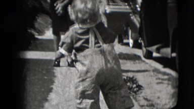 1942: A Toddler Learning to Walk Toward Ice Cream in New York