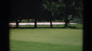 1949: golf ball rolling across a golf course MINNESOTA