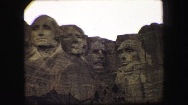 1967: people are visiting mount rushmore SOUTH DAKOTA