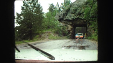 1967: driving through tunnel SOUTH DAKOTA