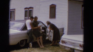 1968: A Pleasant Family Get-Together Outdoor on a Sunny Day in Diller, Nebraska