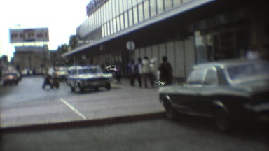 1973: a view of a street with old fashioned cars MEXICO