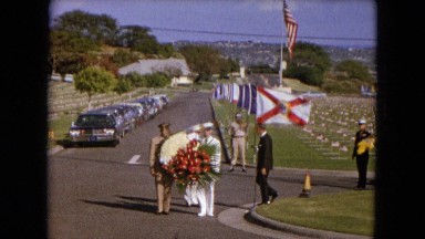 1966: Military Men March to Honor Service Members in California