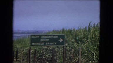 1966: Navy Ammunition Depot Sign on the Side of the Road California