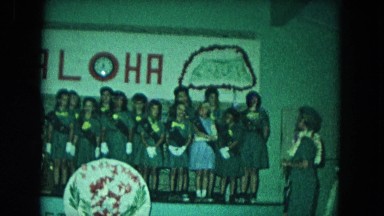 1966: hawaiian girl scouts singing and performing CALIFORNIA