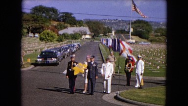 1966: family paying their respects on memorial day CALIFORNIA