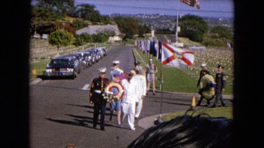 1966: dedication of north american soldiers who have died CALIFORNIA