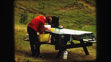 1967: camping and eating outdoors SOUTH DAKOTA