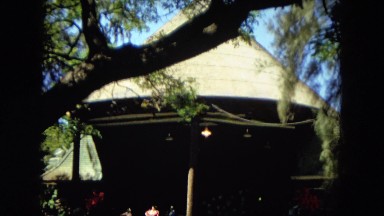 1966: shaded hut outdoor stage HAWAII