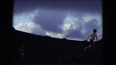 1966: mountain hill greenery with people walking HAWAII