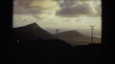 1966: hill top view of an ocean landscape HAWAII