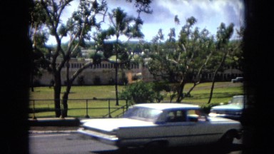1967: a car driving down the street DISNEYLAND, CALIFORNIA