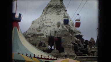 1967: cable car at an amusement park DISNEYLAND, CALIFORNIA