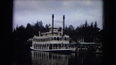 1967: ferry boat cruising the river in louisiana DISNEYLAND, CALIFORNIA