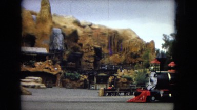 1967: train running through amusement park DISNEYLAND, CALIFORNIA