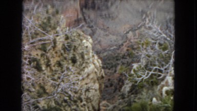 1967: panoramic view from the top of the depths of a natural canyon ARIZONA