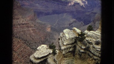 1967: mountain hilly greenery people walk watch view walking ARIZONA