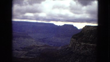 1967: overview of a natural canyon and mountains