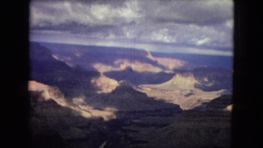 1967: a beautiful, large, rugged canyon under a dark, cloudy sky ARIZONA