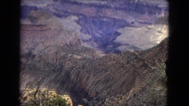 1967: a huge natural canyon seen from a high point showing its great depth