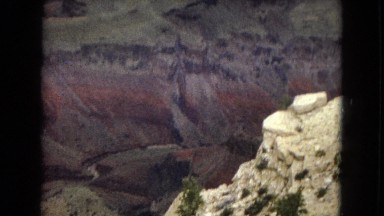 1967: view from the bottom to the top of the grand canyon