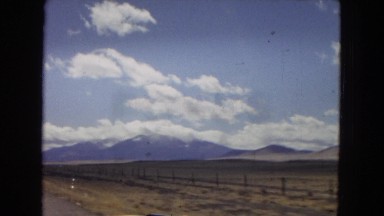 1967: a drive through mountains and a caw view ARIZONA