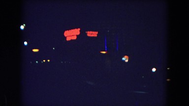 1967: driving by the las vegas strip LAS VEGAS