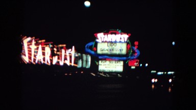 1967: a view of the stardust casino at night LAS VEGAS