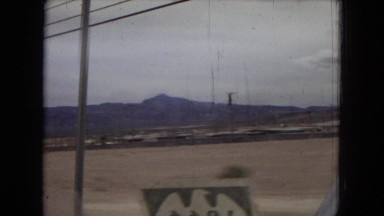 1967: view from a moving car along a busy highway LAS VEGAS