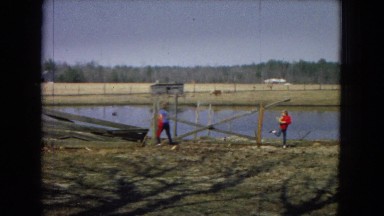 1967: kids are playing by the river ARIZONA