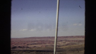 1967: travelling road through desert ARIZONA
