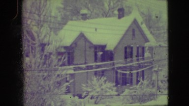 1945: a house is covered with snow completely NEW YORK