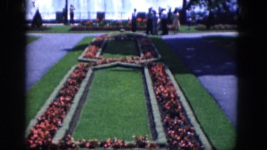 1964: garden scene flowers pretty multi colour MISSISSIPPI