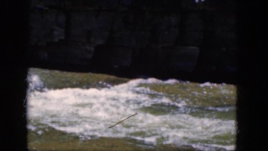 1964: a beautiful raging river cutting through a rugged mountain