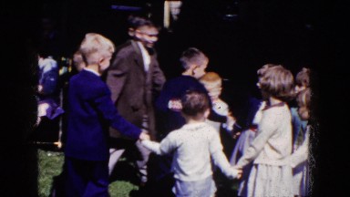 1964: Children Holding Hands Dancing in a Circle at Niagara Falls, Ontario